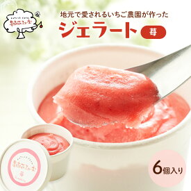 【ふるさと納税】ジェラート いちご 6個 アイス アイスクリーム スイーツ お菓子 菓子 おやつ ストロベリー イチゴ 苺 兵庫県 加西市