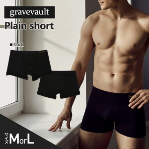 yӂ邳Ɣ[Łzgravevault Plain short iOCu{[g v[ V[gj Black  pc {NT[pc j Y