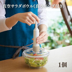 【ふるさと納税】期間限定寄附額 [ 真空 サラダボウル 1個 ] 真空ポンプ 付き 真空保存容器 保存容器 真空保存 キャニスター サラダ ボウル そのまま 出せる 密閉 保存 容器 食器 キッチン キッチン用品 おしゃれ アサヒ軽金属