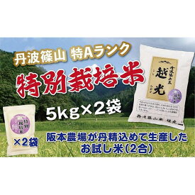 【ふるさと納税】令和5年産　新米！！　丹波篠山産 特Aランク 特別栽培米 越光（5kg×2袋） | 丹波篠山 お米 おこめ ブランド米 ごはん ご飯 白米 米 コメ こめ 精米 精白米 ライス おいしい米 美味しいお米 兵庫県 お取り寄せ こしひかり コシヒカリ