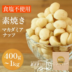 【ふるさと納税】【素焼き・無塩】マカダミアナッツ　200g×2袋〜5袋（1袋200g） |ナッツ マカダミア 小分け 保存 単品 ジッパー 兵庫県 丹波篠山市