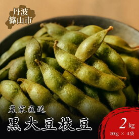 【ふるさと納税】【令和8年産】丹波篠山産黒大豆枝豆 500g×4袋 2kg兵庫県 丹波篠山市 プレミアム枝豆 期間限定 黒枝豆 えだまめ エダマメ お取り寄せグルメ 高級 特産品 名産品 おつまみ おうち居酒屋
