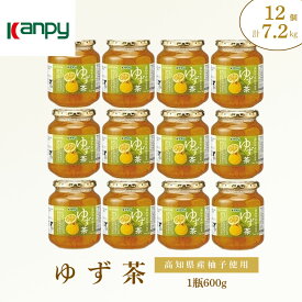 【ふるさと納税】国産ゆず茶600g　1ケース(12本入り) 合計7.2kg | 兵庫県 丹波篠山市 カンピー ジャム 柚子茶 ゆず 小分け 個包装