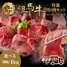 【ふるさと納税】但馬牛 国産黒毛和牛　ロース・バラ・モモ　焼き肉セット（500g・1kg） | 兵庫県 丹波篠山市 但馬牛 ロース・バラ・モモ 焼き肉セット 500g 1kg 高級和牛 焼き肉セット 肉 ギフト 小分け 冷凍
