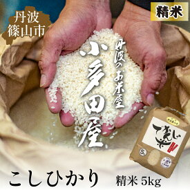 【ふるさと納税】【令和7年産】お米のおいしさ伝えたい！丹波篠山産コシヒカリ5kg×1 | 白米 100％単一原料米 産地直送米 おいしい お米 精米 コシヒカリ ブランド おこめ 健康 送料無料 おすすめ 人気 口コミ