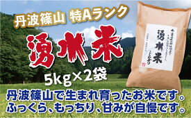 【ふるさと納税】【令和7年産 2025年9月以降、順次発送】　丹波篠山産 特Aランク 湧水米（わきみずまい）5kg×2袋 | 丹波篠山 お米 おこめ ブランド米 ごはん ご飯 白米 米 コメ こめ 精米 精白米 ライス おいしい米 美味しいお米 兵庫県 お取り寄せ こしひかり コシヒカリ