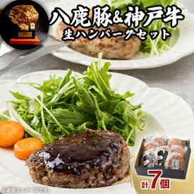 【ふるさと納税】八鹿豚ハンバーグ&神戸牛ハンバーグセット【配送不可地域：離島】【1527758】