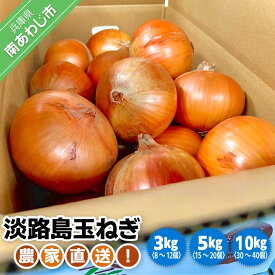 【ふるさと納税】農家直送！【奈良農園】淡路島玉ねぎ【3kg・5kg・10kg】≪サイズ色々≫