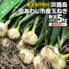 【ふるさと納税】【新玉予約】【しょうちゃんFARM】淡路島　南あわじ市産玉ねぎ5kg　早生　◆配送5月〜