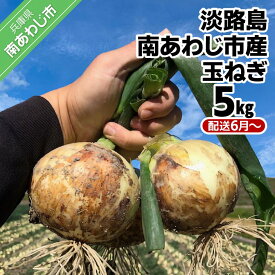 【ふるさと納税】【しょうちゃんFARM】　淡路島　南あわじ市産玉ねぎ 5kg　◆配送6月〜