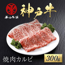 【ふるさと納税】 神戸牛 焼肉カルビ300g 神戸ビーフ 神戸肉 但馬牛 カルビ 牛カルビ 和牛カルビ 焼肉用 焼き肉用 ブランド和牛 ブランド牛 国産和牛 黒毛和牛 牛肉 お肉 牛 肉 精肉 焼肉 焼き肉 BBQ バーベキュー 冷凍 兵庫県 朝来市 AS17BB47