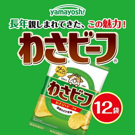 【ふるさと納税】山芳製菓のポテトチップス わさビーフ(50g×12袋) わさビーフ わさびーふ スナック菓子 お菓子 袋菓子 ポテトチップス ポテチ ビールのお供 酒のつまみ おつまみ わさび味 わさび ワサビ 山葵 じゃがいも ポテト 兵庫県 朝来市 AS12AC15