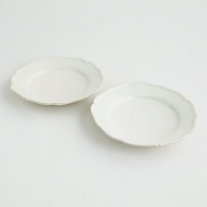 楽天市場】【ふるさと納税】【Awabi ware】輪花皿M ペアセット（白磁 