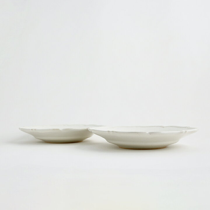 楽天市場】【ふるさと納税】【Awabi ware】輪花皿M ペアセット（白磁 