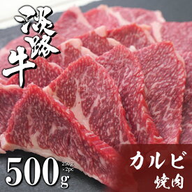 【ふるさと納税】淡路牛カルビ焼肉 500g（250g×2PC）