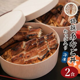 【ふるさと納税】特撰あなご丼 わっぱ入り 2食セット 冷凍　あなごめし