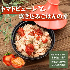 【ふるさと納税】AP1　田中農園の凝縮トマトピューレ&炊きこみご飯セット