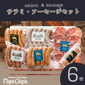 【ふるさと納税】6種 サラミ・ソーセージセット ソーセージ サラミ ウインナー セット おつまみ レストラン ドイツ イタリア 国産 J57