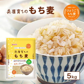 【ふるさと納税】兵庫育ちの もち麦 5kg　【雑穀】