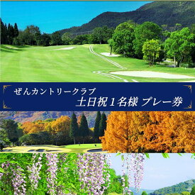 【ふるさと納税】ぜんCC 土日祝 1名様 プレー券 [ ゴルフ 加東市 兵庫県 関西 ゴルフ場 ] ゴルフ場利用権