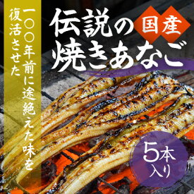 【ふるさと納税】J-25【紀州備長炭による手焼き】100年前に途絶えた味を復活させた伝説の「国産・焼き穴子(5本入り)」