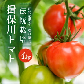 【ふるさと納税】G-9【昭和初期から受け継ぐ伝統栽培】酸味と甘みのバランスがよい「揖保川トマト」4kg【発送時期：12月～6月】