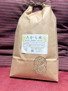 【ふるさと納税】G-158【農薬・化学肥料不使用】循環農法で育てた自然の恵みいっぱいの『たから米5キロ』