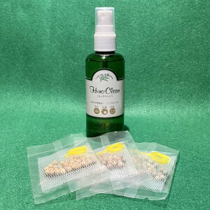 【ふるさと納税】天然成分100% 抗菌消臭グッズ(100mlスプレー1本・ボール3袋)【1584808】