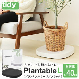 【ふるさと納税】tidy ティディ Plantable L（キャスター付植木鉢トレイ） / Lサイズ 台 観葉植物 トレイ プランター 受け皿 受皿 鉢皿 らくらく移動 可動式 軽量 ガーデニング リビング オフィス 玄関 掃除用品 掃除 お掃除 日用品 インテリア 雑貨 おしゃれ 015EB11N.