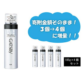 【ふるさと納税】 マンダム ギャツビー スタイリングフォーム ウェット＆ハード 4本セット MA-12[ GATSBY 整髪料 ムース 男性化粧品 おしゃれ 日用品 ]　【美容・ギャツビー・ヘアスタイリング・スタイリング】