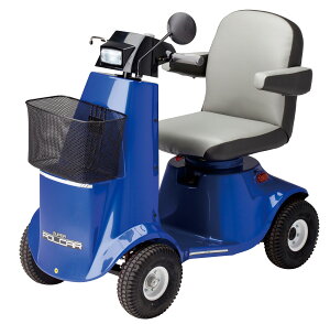 【ふるさと納税】電動車いす「ポルカー」(コンパクト版)ブルー  電動 車いす 免許不要 手軽さ 省スペース 国内生産