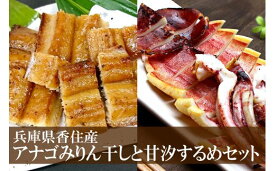 【ふるさと納税】アナゴ みりん干し 甘汐するめ セット 送料無料 晩酌 つまみ おつまみ 詰め合わせ 穴子 あなご スルメイカ イカ 酒 魚 肴 あて 父の日 産地直送 御中元 御歳暮 食べ比べ 兵庫 香美町 33-10