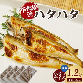 【ふるさと納税】小さいサイズのハタハタ 計1.2kg【300g×4パック】【下処理済み】冷凍 貴重なハタハタを全国の皆様へ！ 産地直送 海鮮 はたはた 魚 鮮魚 人気の魚 煮付け 塩焼き 南蛮漬け 日本海の恵み 香美町 特産 冷凍便 74-07 送料無料