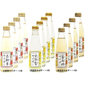 【ふるさと納税】奈良県のフルーツサイダー12本セット | 奈良県 フルーツサイダー 炭酸飲料 果汁入り 詰め合わせ 人気 おすすめ いちご みかん 柿 レモン ブルーベリー すっきり ドリンク ギフト プレゼント お取り寄せ 通販 送料無料 ふるさと納税