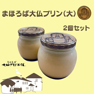 【ふるさと納税】 まほろば 大仏プリン 大 2個セット プリン デザート スイーツ カスタード ギフト 贈り物 プレゼント お取り寄せ おやつ 手土産 お土産 老舗 銘菓 お祝い パーティー 奈良県
