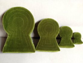 【ふるさと納税】古墳クッション マトリョーシカ 4基セット グリーン 宇宙椅子 古墳クッション 奈良県 奈良市 なら