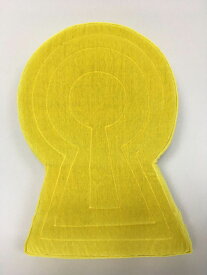 【ふるさと納税】古墳クッション Lサイズ イエロー◆きみこ(きみの古墳)◆ 宇宙椅子 古墳クッション 奈良県 奈良市 なら