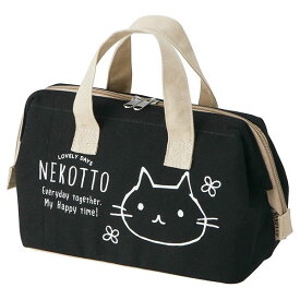 【ふるさと納税】 帆布地 保冷 がま口型バッグ （内側アルミ蒸着） KGAF1 ねこっと 冷ランチバッグ 帆布タイプ スケーター 365966 奈良県 奈良市 skt111