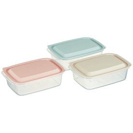 【ふるさと納税】 保存容器[700ml]3個セット●アソート● キッチン 保存 食材保存 お弁当箱 ランチボックス 容器 フードコンテナ 電子レンジ対応 保存容器 シンプル かわいい 3色〈スケーター株式会社〉 奈良県 奈良市 奈良 なら 4-047