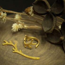 【ふるさと納税】万喜彫金工房　体験チケット（シカのツノリング）2名様分 合同会社工藝舎 奈良県 奈良市 なら 55-014