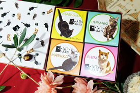 【ふるさと納税】チョコバタークッキー 4個入 ギフトボックス 焼き菓子 詰め合わせ ギフト プレゼント おやつ ちてはこ菓子店 奈良市 なら