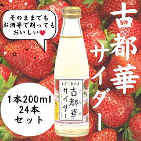 【ふるさと納税】 奈良のいちご 古都華サイダー24本セット サイダー 大容量 いちご 飲料 イチゴ ご当地サイダーフルーツサイダー瓶サイダー 古都華 ギフトお土産プレゼント 贈答品 お礼の品 返礼品内祝い 新築祝い ご挨拶 なら 奈良県 奈良市