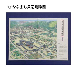 【ふるさと納税】 ならまち周辺鳥瞰図（奈良時代）コギト 奈良県 奈良市 なら 5-054