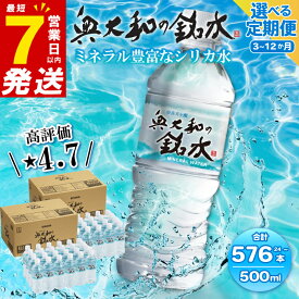 【ふるさと納税】ミネラルウォーター 水 奥大和の銘水 500ml 1回あたり 24～48本 選べる容量と回数 定期便 シリカ水 軟水 国産 賞味期限2年 長期保存 飲料水 美味しい水 ミネラル 備蓄 防災 災害 非常用 避難用品 防災グッズ 備蓄水 奈良県 奈良市
