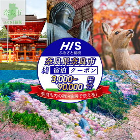 【ふるさと納税】 HIS 宿泊 クーポン 奈良市 3,000円分~90,000円分 宿泊券 宿泊専用 トラベル チケット 人気 観光地 おすすめ 遊ぶ 食べる 観光 ホテル 旅館 温泉 ビジネス 出張 家族旅行 一人旅 グループ旅行 ギフト プレゼント 贈り物 国内旅行 奈良県 奈良市