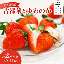 【ふるさと納税】赤のコラボ「古都華」と「ゆめのか」(それぞれ9粒～11粒)【配送不可地域：離島】【1097359】