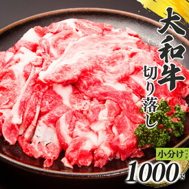 【ふるさと納税】奈良県産 黒毛 和牛 「 大和牛 」切り落し （ 250g x 4 ）計 1000g 肉 牛肉 奈良県 五條市