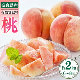 【ふるさと納税】 奈良県産 桃 約2kg （6～8玉）| フルーツ 果物 くだもの 桃 もも モモ ピーチ 奈良県 五條市