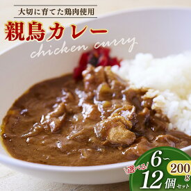 【ふるさと納税】親鳥カレー 6個~12個 セット | 卵 たまご 玉子 タマゴ 親鳥 カレー チキンカレー さかもと養鶏 奈良県 五條市