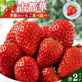 【ふるさと納税】奈良県五條市産「古都華」＆「季節のいちご」食べ比べセット（1パックずつ） 計2パック　| フルーツ くだもの 果物 いちご イチゴ ことか コトカ 古都華 奈良県 五條市
